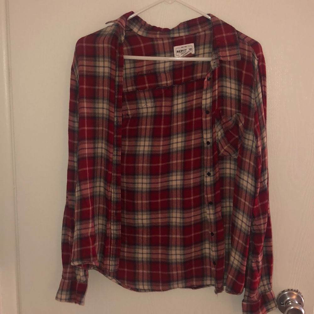red and white flannel